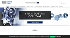Desktop Screenshot of nordicsteel.cz
