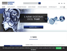 Tablet Screenshot of nordicsteel.cz